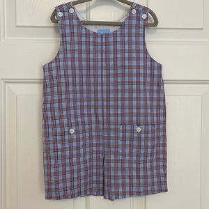 Bella Bliss Boy's Jon Jon - 2T - Red, White & Blue Check